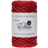 Шнур полиэфирный 3 мм Saltera 03 красный (1 моток)