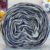 Пряжа Рассказовская АНГОРКА МЕЛАНЖ 23 черн/серо-голуб/бел (2 мотка)