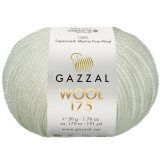 Пряжа Gazzal WOOL 175 300 кремовый (5 мотков)