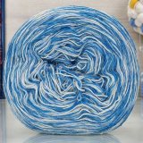 Пряжа Рассказовская АНГОРКА МЕЛАНЖ 02-2 бел/голуб/небо (2 мотка)