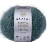 Пряжа Gazzal TEDDY &amp; MERINOS 6560 изумруд (5 мотков)