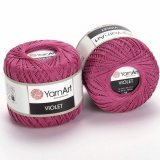 Пряжа Yarnart VIOLET 0075 брусника (6 мотков)