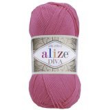 Пряжа Alize DIVA SILKY EFFECT 178 розовый (5 мотков)