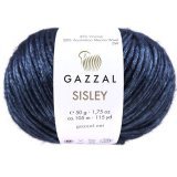 Пряжа Gazzal SISLEY 5721 т.синий (10 мотков)