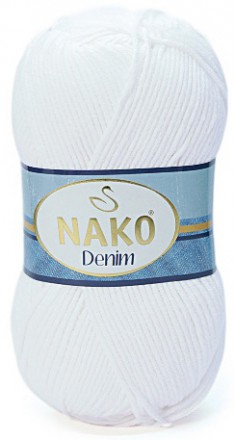 Пряжа Nako DENIM 208 белый