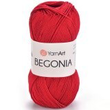 Пряжа Yarnart BEGONIA 5020 т.красный (5 мотков)
