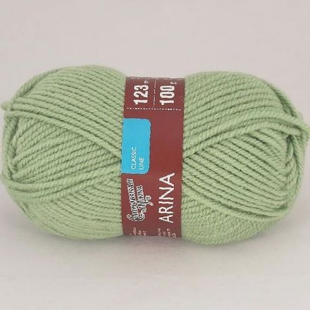 Пряжа Семеновская АРИНА ПШ 122 зел.ябл (5 мотков)