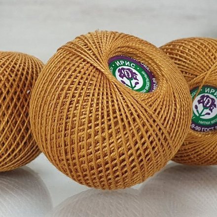 Пряжа ПНК им.Кирова ИРИС 20 5506 охра (4 мотка)