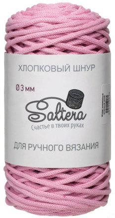 Шнур хлопковый Saltera 214 розовый