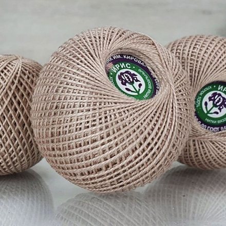 Пряжа ПНК им.Кирова ИРИС 20 6602 беж (4 мотка)