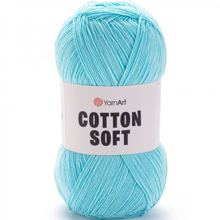 Пряжа Yarnart COTTON SOFT 76 св.бирюза (5 мотков)