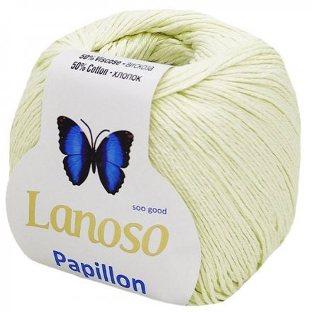 Пряжа Lanoso PAPILLON 901 молочный (6 мотков)