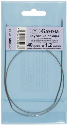 Спицы круговые Gamma 40 см, № 1.2