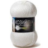 Пряжа Color City КОЗИЙ ПУХ 2001 белый (10 мотков)