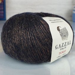Пряжа Gazzal TANGO 1489 т.коричневый (10 мотков)