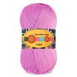 Пряжа Nako BONBON LUKS 98234 розово-сиреневый (5 мотков)