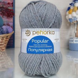 Пряжа Пехорка ПОПУЛЯРНАЯ 1600 перламур.блеск (10 мотков)