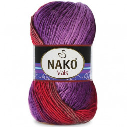 Пряжа Nako VALS 86460 рыж/фиолет