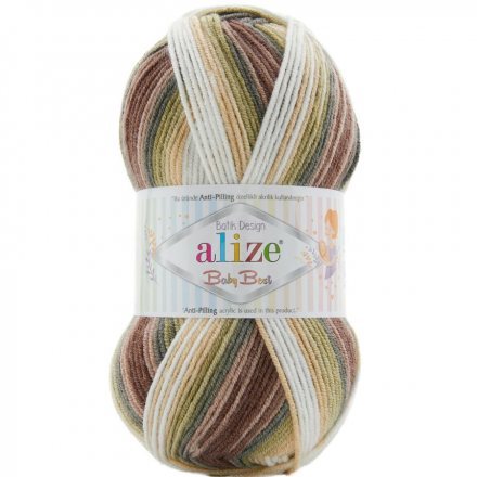 Пряжа Alize BABY BEST BATIK 1893 принт (5 мотков)