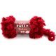 Пряжа Alize PUFFY FURLOVE 56 красный (5 мотков)