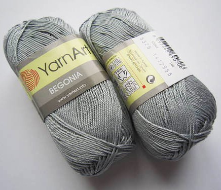 Пряжа Yarnart BEGONIA 5326 серый (5 мотков)