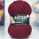 Пряжа Color City АНГОРА КРОЛИК СЕРЕБРИСТЫЙ 2227 бордовый (5 мотков)