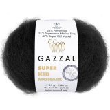 Пряжа Gazzal SUPER KID MOHAIR 64409 т.графит (6 мотков)