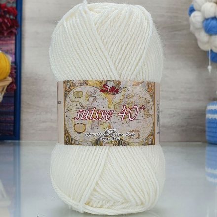 Пряжа Silke SUISSE 100 белый (2 мотка)