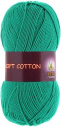 Пряжа Vita cotton SOFT COTTON 1819 зел.бирюза