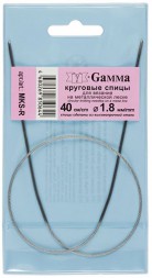 Спицы круговые Gamma 40 см, № 1.8