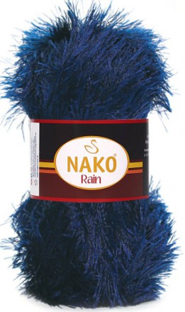 Пряжа Nako RAIN 6639 т.синий
