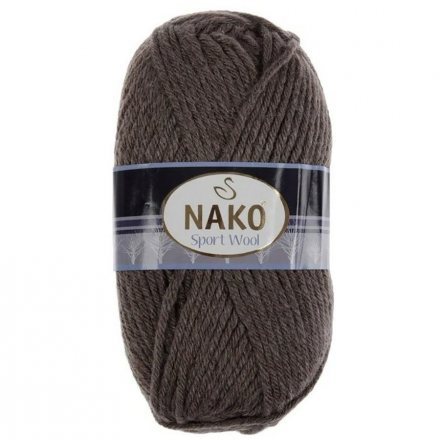 Пряжа Nako SPORT WOOL 5667 кофейный (5 мотков)