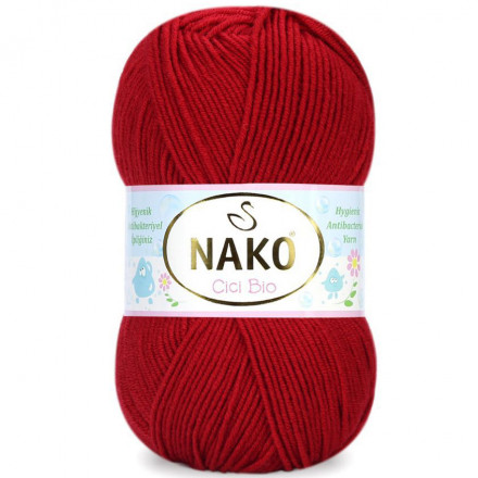 Пряжа Nako CICI BIO 4675 красный