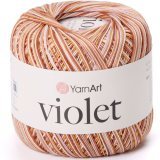Пряжа Yarnart VIOLET MELANGE 506 кофе/белый (6 мотков)