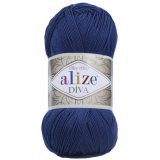 Пряжа Alize DIVA SILKY EFFECT 279 джинс (5 мотков)
