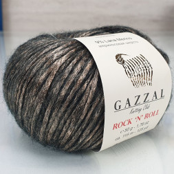 Пряжа Gazzal ROCK-N-ROLL 13181 коричневый (10 мотков)