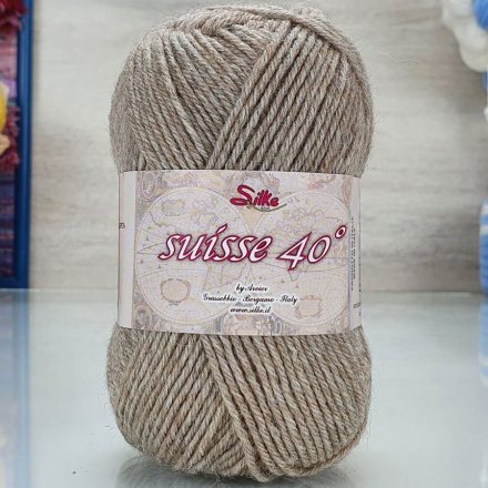 Пряжа Silke SUISSE 105 бежевый (2 мотка)