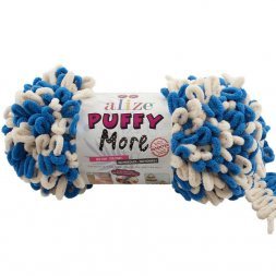 Пряжа Alize PUFFY MORE 6539 принт (2 мотка)