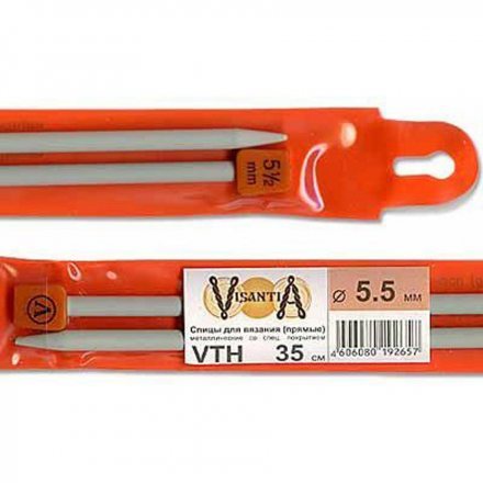 Спицы прямые Visantia 35 см, № 5.5
