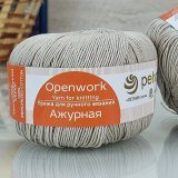 Пряжа Пехорка АЖУРНАЯ 181 жемчуг (10 мотков)