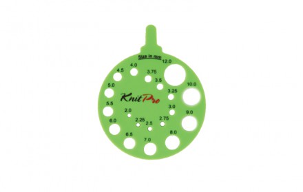 Линейка для определения размера спиц KnitPro