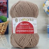 Пряжа Пехорка ДЕРЕВЕНСКАЯ 412 верблюжий (10 мотков)