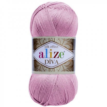 Пряжа Alize DIVA SILKY EFFECT 291 св.розовый (5 мотков)