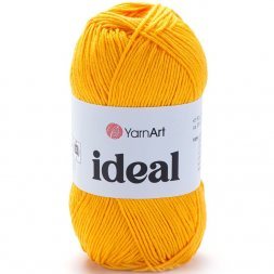 Пряжа Yarnart IDEAL 228 желтый (5 мотков)