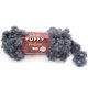 Пряжа Alize PUFFY FURLOVE 87 т.серый (5 мотков)
