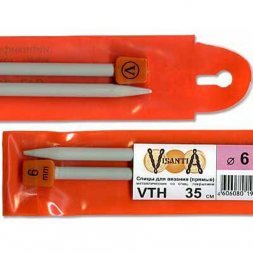 Спицы прямые Visantia 35 см, № 6.0