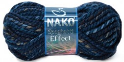 Пряжа Nako SPAGHETTI EFFECT 75713 синий меланж