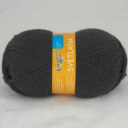 Пряжа Семеновская СВЕТЛАНА ПШ 951 графит (5 мотков)