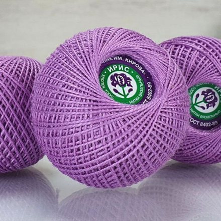 Пряжа ПНК им.Кирова ИРИС 20 2106 т.сирень (4 мотка)