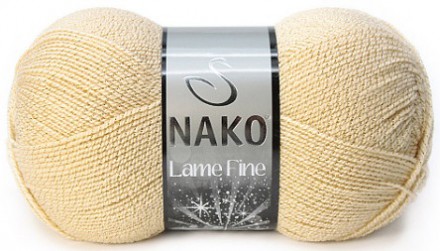 Пряжа Nako LAME FINE 4671 А ваниль